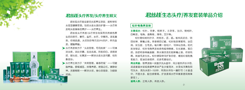 君丝佳头疗是全新的头部养生项目画册